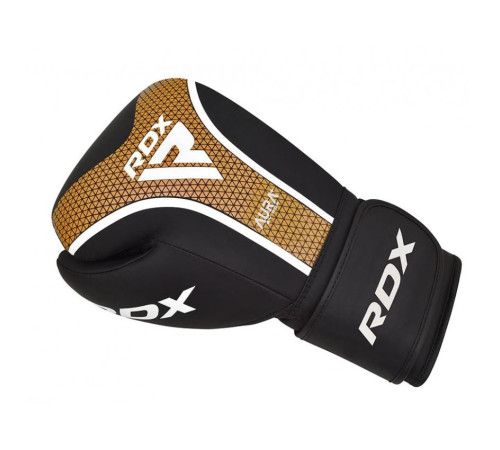 Рукавички боксерські RDX T17 Aura 12 унцій, чорно-золотисті