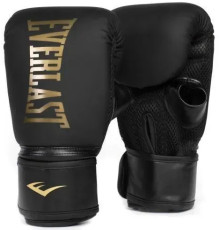 Боксерські рукавиці Everlast CARDIO ELITE BAG GLOVES S/M унцій, чорно-золотистий