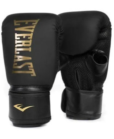 Боксерські рукавиці Everlast CARDIO ELITE BAG GLOVES S/M унцій, чорно-золотистий