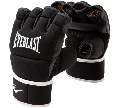 Рукавички для кікбоксингу EVERLAST CORE розмір S/M, чорно-білі