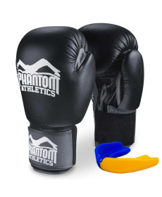 Рукавички боксерські з капою Phantom Ultra 16 унцій, чорні