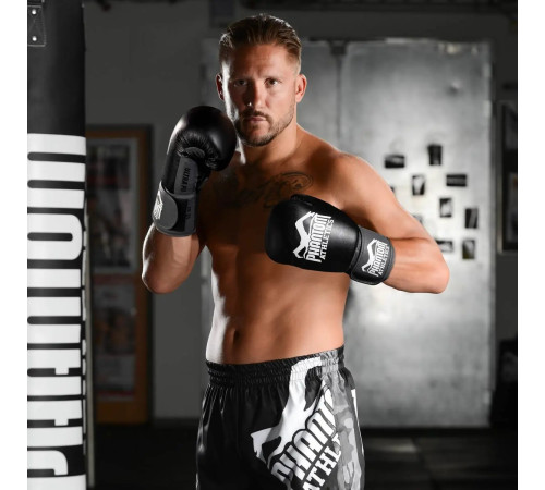 Рукавички боксерські з капою Phantom Ultra 16 унцій, чорні