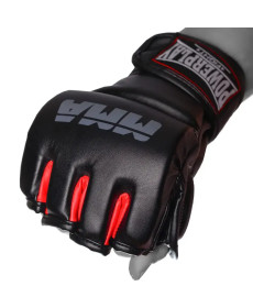 Рукавички для MMA PowerPlay 3053 розмір S/M, чорно-червоні