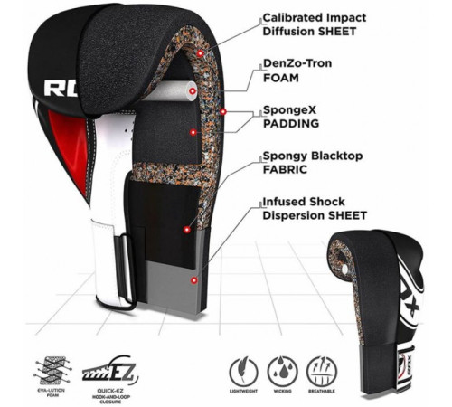 Рукавички боксерські дитячі RDX 6 унцій, різнокольорові