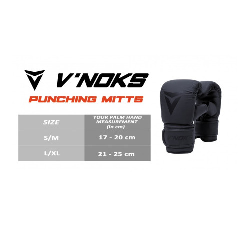 Рукавички боксерські VNoks Ultima L/XL, чорні