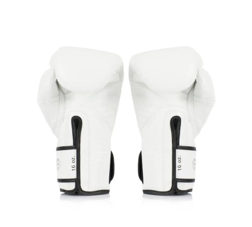 Рукавички боксерські з бинтами Fairtex BGVG1 розмір 12 унцій, білі