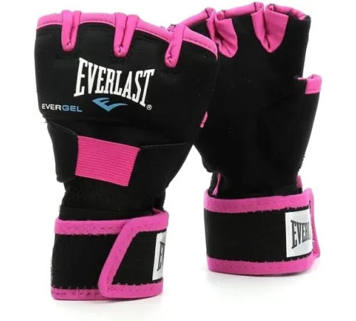 Рукавички жіночі Everlast EVERGEL HAND WRAPS розмір S/M, чорно-рожеві