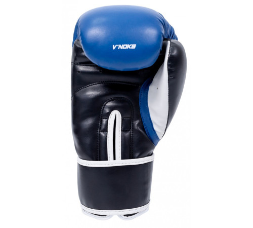 Рукавички боксерські V`Noks Lotta 12 унцій, чорно-сині