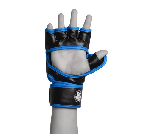 Рукавички для MMA PowerPlay 3058 розмір M, чорно-сині