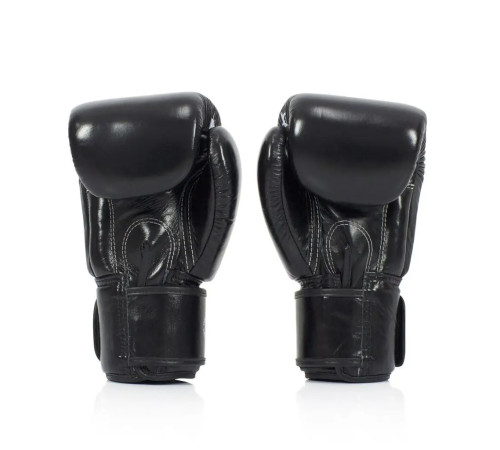 Рукавички боксерські з бинтами Fairtex BGV1 Nation Print 12 унцій, чорні