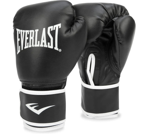 Боксерські рукавиці Everlast CORE 2 TRAINING GLOVE унцій L/XL, чорно-білі
