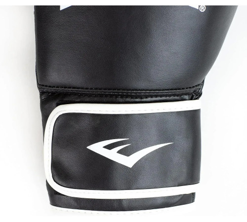 Боксерські рукавиці Everlast CORE 2 TRAINING GLOVE унцій L/XL, чорно-білі