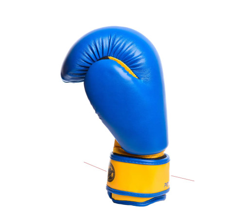 Рукавички боксерські PowerPlay 3004 JR Classic Синьо-Жовті 8 унцій