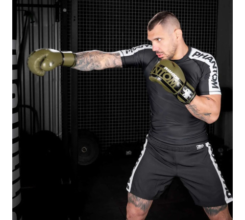 Рукавички боксерські з бинтами Phantom APEX 16 унцій, хакі