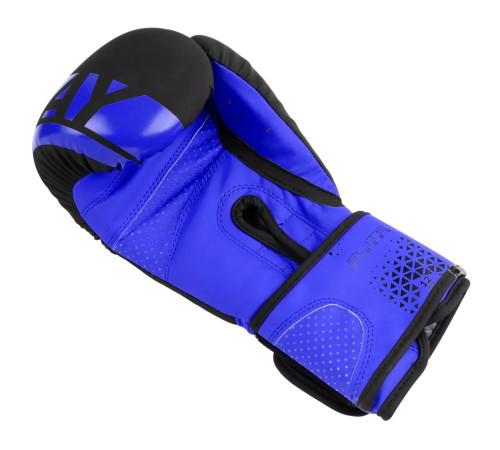 Рукавички боксерські PowerPlay 3086 Challenger Matt 10 унцій, чорно-сині Рукавички боксерські PowerPlay 3086 Challenger Matt 10 унцій, чорно-сині