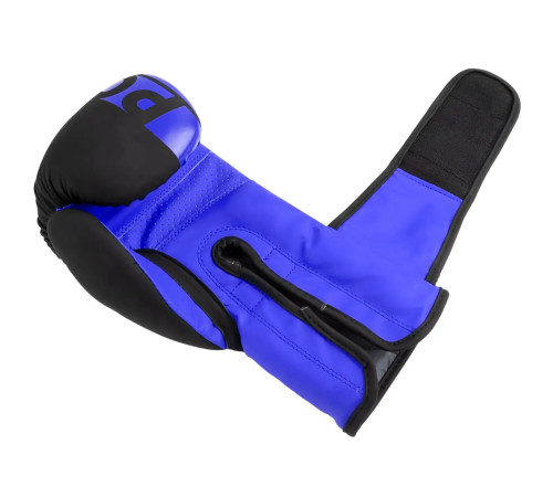 Рукавички боксерські PowerPlay 3086 Challenger Matt 10 унцій, чорно-сині Рукавички боксерські PowerPlay 3086 Challenger Matt 10 унцій, чорно-сині