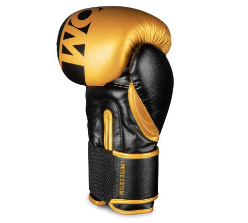 Рукавички боксерські з капою Phantom APEX Elastic 16 унцій, чорно-золотистий