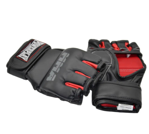 Рукавички для MMA PowerPlay 3053 розмір L/XL, чорно-червоні