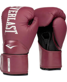 Боксерські рукавиці Everlast ELITE 2 BOXING GLOVES 10 унцій, бордові