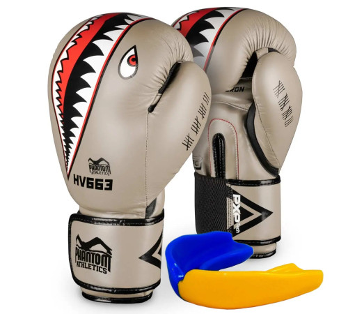 Рукавички боксерські з капою Phantom Fight Squad 16 унцій, бежевий