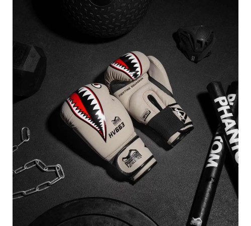 Рукавички боксерські з капою Phantom Fight Squad 16 унцій, бежевий
