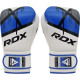 Рукавички боксерські з капою RDX F7 Ego розмір 12 унцій, біло-сині