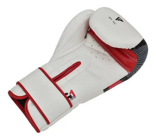 Рукавички боксерські з капою RDX F7 Ego 10 унцій, біло-червоні Рукавички боксерські з капою RDX F7 Ego 10 унцій, біло-червоні