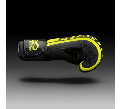 Рукавички боксерські з бинтами Phantom APEX Elastic Neon 16 унцій, чорно-жовті