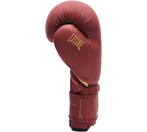 Рукавички боксерські з капою Leone GN059X BORDEAUX ED 10 унцій, червоні Рукавички боксерські з капою Leone GN059X BORDEAUX ED 10 унцій, червоні
