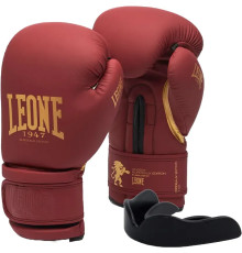 Рукавички боксерські з капою Leone GN059X BORDEAUX ED 10 унцій, червоні