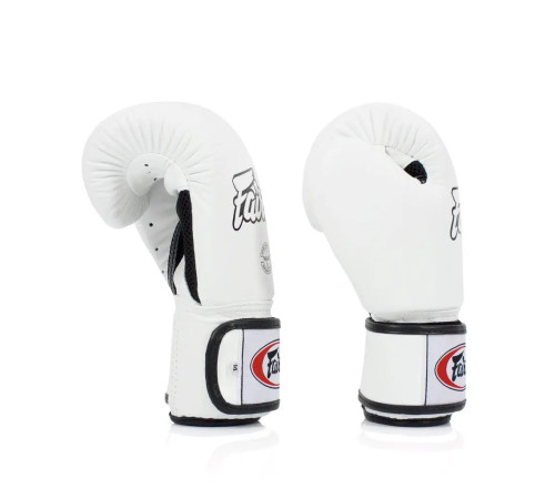 Рукавички боксерські з бинтами Fairtex BGV1 14 унцій, білі