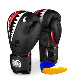 Рукавички боксерські з капою Phantom Fight Squad 16 унцій, чорні