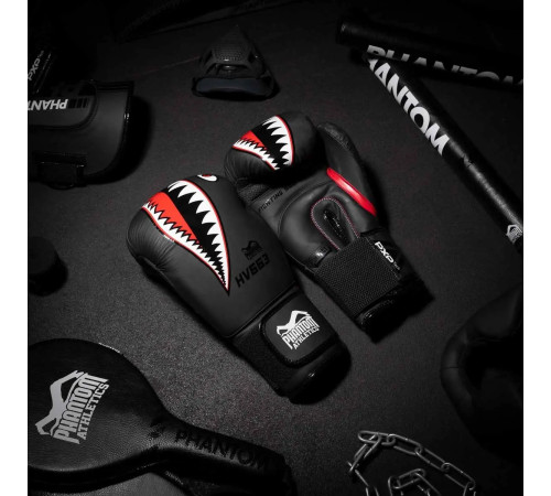 Рукавички боксерські з капою Phantom Fight Squad 16 унцій, чорні