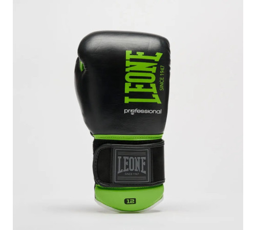 Рукавички боксерські з бинтами Leone GN115 PROFESSIONAL 2 розмір 16 унцій, чорно-зелені