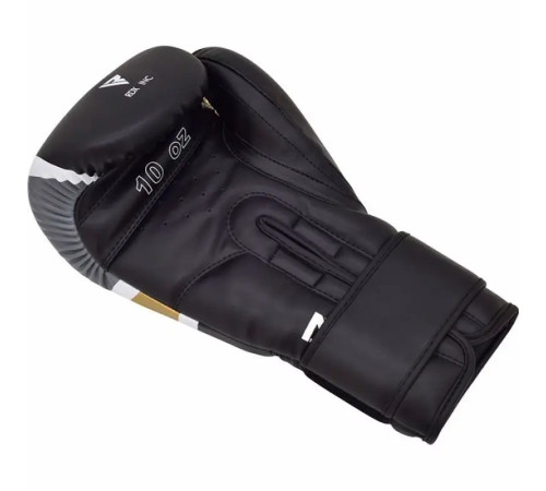 Рукавички боксерські з капою RDX F7 Ego розмір 12 унцій, чорно-золотисті
