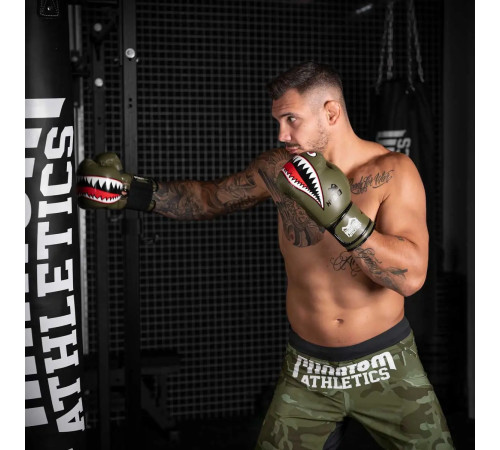 Рукавички боксерські з капою Phantom Fight Squad 16 унцій, хакі