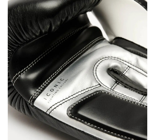 Рукавички боксерські з бинтами Leone GN208 ICONIC розмір 12 унцій, чорні