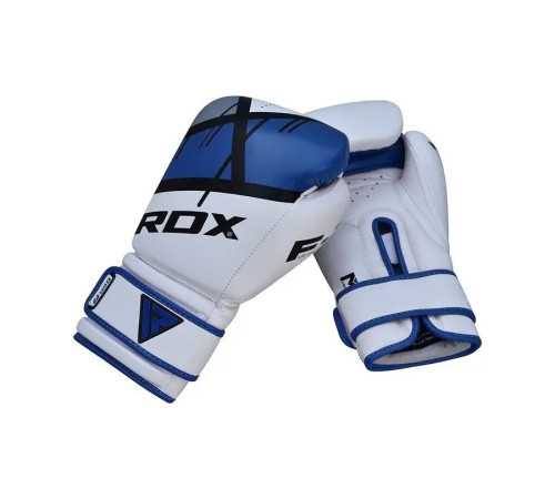 Рукавички боксерські з капою RDX F7 Ego розмір 14 унцій, біло-сині