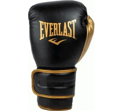 Боксерські рукавиці EVERLAST POWERLOCK 2R TRAINING GLOVE 16 унцій, чорно-золотистий
