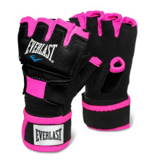 Рукавички боксерські Everlast EVERGEL HAND WRAPS розмір M/L, чорно-рожеві