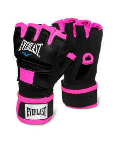 Рукавички боксерські Everlast EVERGEL HAND WRAPS розмір M/L, чорно-рожеві