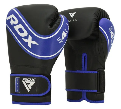 Рукавички боксерські дитячі з капою RDX 4B Robo Kids розмір 6 унцій, чорно-сині