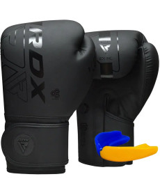 Рукавички боксерські з капою RDX F6 Kara Matte розмір 6 унцій, чорні