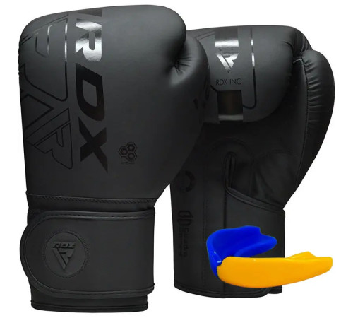 Рукавички боксерські з капою RDX F6 Kara Matte розмір 6 унцій, чорні