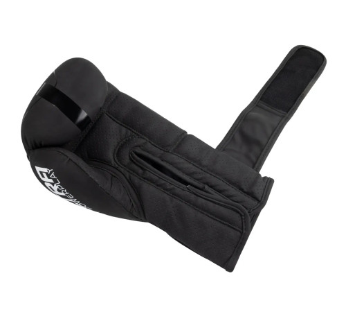 Рукавички боксерські PowerPlay 3024 Ultra Mat розмір 16 унцій, чорно-білі