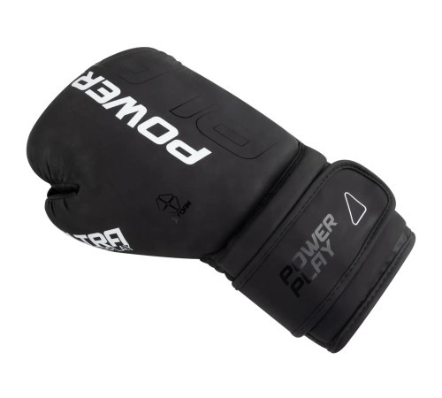 Рукавички боксерські PowerPlay 3024 Ultra Mat розмір 16 унцій, чорно-білі