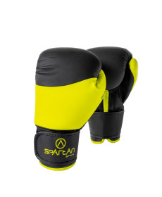 Рукавчки боксерські SPARTAN розмір 10 унцій, чорно-жовті