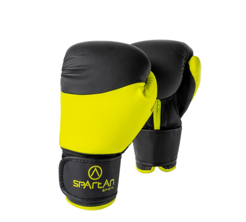 Рукавчки боксерські SPARTAN розмір 10 унцій, чорно-жовті