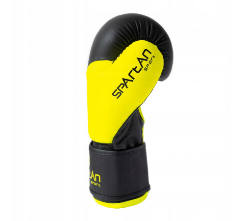 Рукавчки боксерські SPARTAN розмір 10 унцій, чорно-жовті