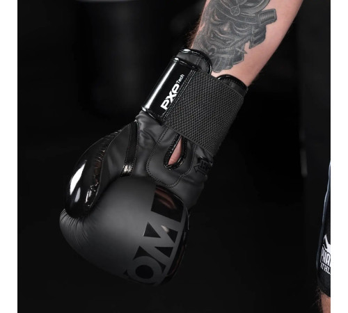 Рукавички боксерські з бинтами Phantom APEX Speed 16 унцій, чорні Рукавички боксерські з бинтами Phantom APEX Speed 16 унцій, чорні